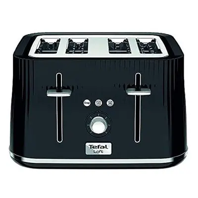 Tefal Loft TT760840 4-Slot Toaster/Black Slice, Plastic, W