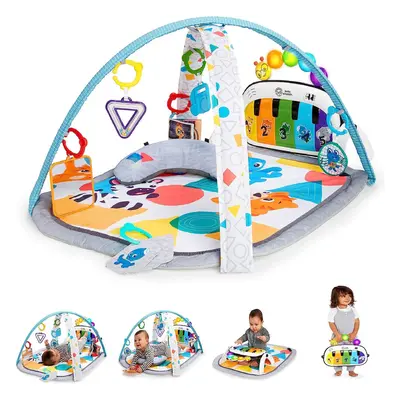 baby Einstein, 4-in-1 Kickin' Tunes and Language Discovery Play Gym with Piano, Mat with Detacha