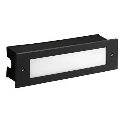 Leds-C4 Micenas - Outdoor LED Recessed Wall Light Black 29.8cm 1140lm 3000K IP65