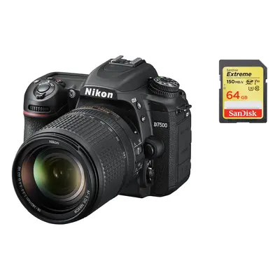 Nikon D7500+Af-S 18-140Mm F3.5-5.6G Ed Vr Dx+Sandisk Extreme 64G Sd