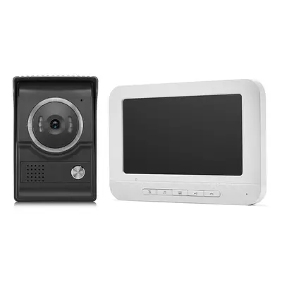 (white,grey, EU Plug) 7inch Video Door Phone Doorbell Intercom Kit Tft-lcd Color Screen Indoor M