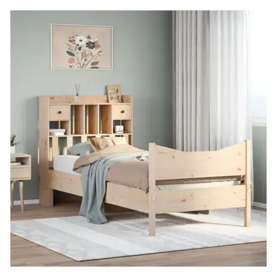 vidaXL Bed Frame without Mattress 75x190 cm Small Single Solid Wood Pine