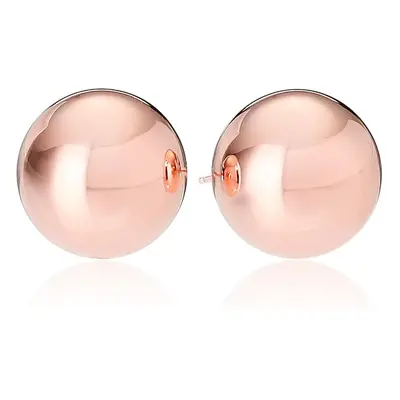 Amazon Essentials Rose gold Plated Sterling Silver Polished Ball Stud