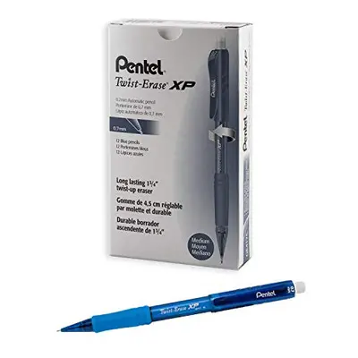 Pentel Twist Erase EXPRESS Automatic Pencil 0.7mm Lead Size Blue Bar