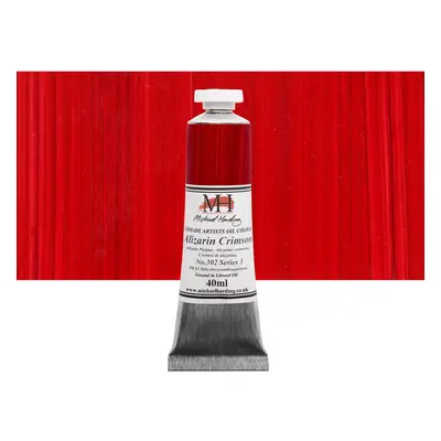 Michael Harding Artist Oil Colours Alizarin Crimson 40ml Tube