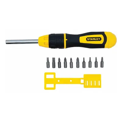 Stanley Tools Inch MultiBit Ratcheting Screwdriver Bits Blackyellow