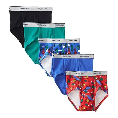 Fruit Of The Loom Boys' Fashion Brief (Pack of 5) Multi Medium