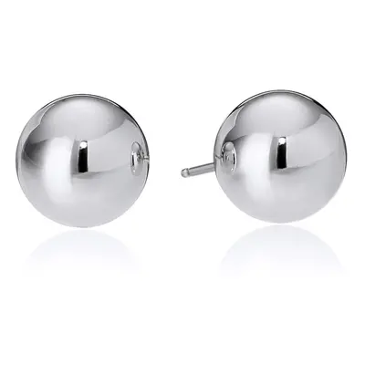 Amazon Essentials Sterling Silver Polished Ball Stud Earrings (6mm)