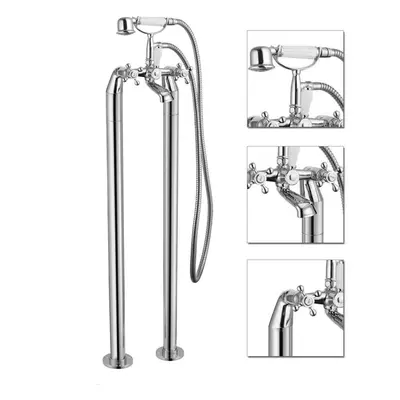 William Freestanding Bath Shower Mixer & Handset Chrome