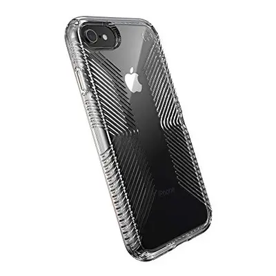 Speck Products Presidio Perfect-Clear with Grip Case, Compatible with iPhone SE (2020)/iPhone 8/