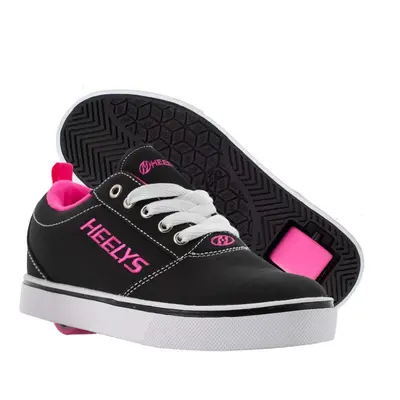 HEELYS Girl's Pro (Little Kid/Big Kid/Adult) Black/White/Pink Big