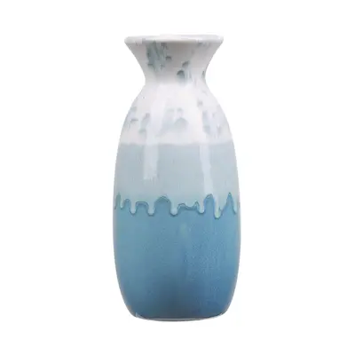 Flower Vase CHALCIS Ceramic Blue