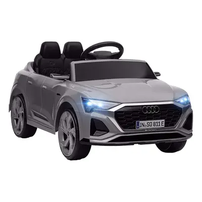 AIYAPLAY Audi Q8 e-tron Sportback Licensed Kids Electric Car w/ Remote - Grey