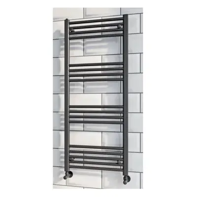 Heated Bathroom Towel Rail 1200mm x 600mm Modern Black