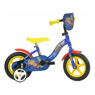 Dino Fireman Sam Kids Boys Bike 10" MAG Wheel - With Stabilisers