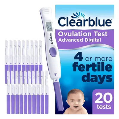 Clearblue Dual Hormone Indicator Digital Ovulation Test Stick, Sticks