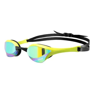 (Emerald/Cyber Lime) Arena Cobra Ultra Swimming Goggles Swipe Mirror Racing Unisex