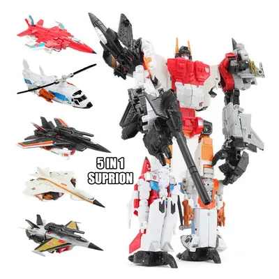 (5IN1 Superion) HaiZhiXing 5in1 Combiners Bruticus G1 Transformation Action Figure Toy