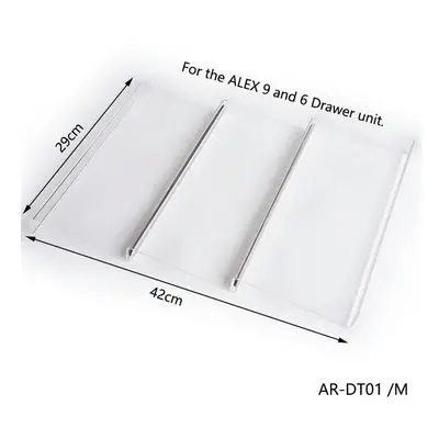 (AR-DT01 - 42cm) ANON DIY Drawer Divider Set For ALEX And Drawers,Acrylic Customizable in-Drawer