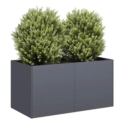 vidaXL Planter Anthracite 80x40x40 cm Cold-rolled Steel plant pot plant stand