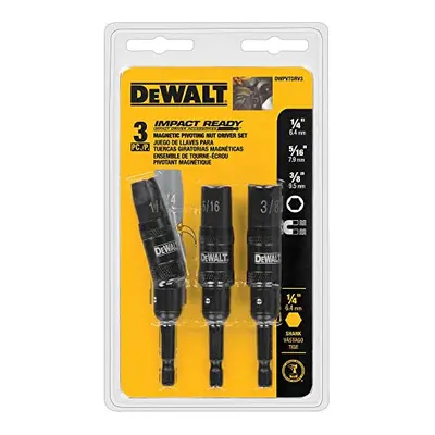 Nut Driver Set, Impact-Ready, Pivoting, 3-Piece (DWPVTDRV3)