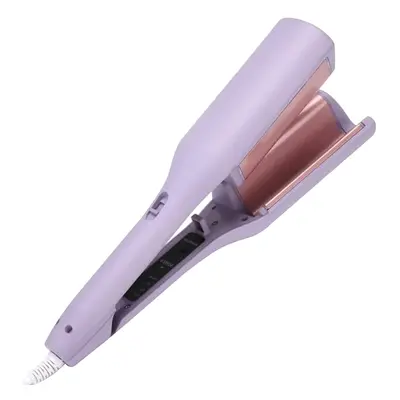 (Purple, UK) French Wave Curling Iron, Negative Ion, Anti-Scald, 32mm