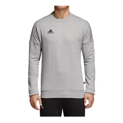 adidas Men's Football Sweatshirt (Size S) Tango Grey Crew Logo Top - New