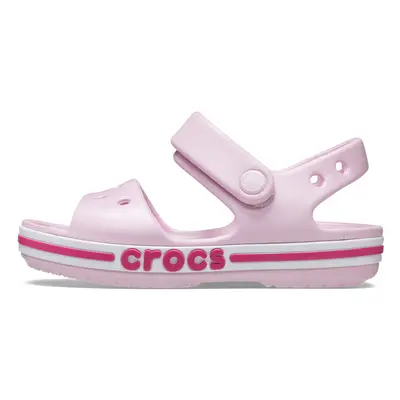 Crocs Unisex-Child Bayaband Sandals Ballerina Pink/Candy Pink Lit