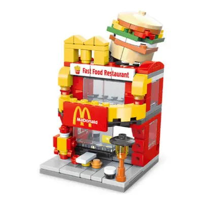 (McDonalds) Street view toy model building Fit Lego