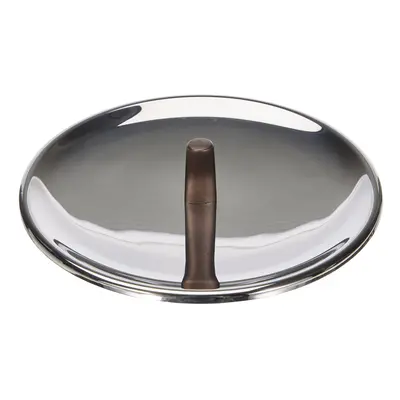 Alessi edo Lid with knob steel brown