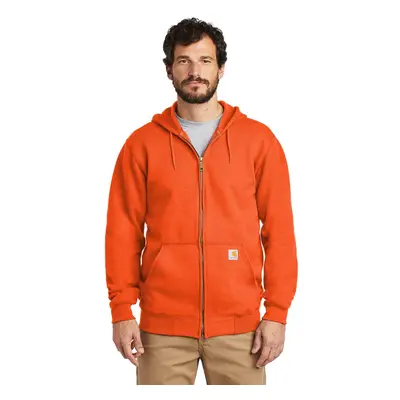 Carhartt Men's Loose Fit Midweight Full-Zip Sweatshirt Brite Orange