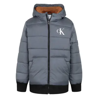 Calvin Klein Boys' Heavy Weight Hooded Bubble Jacket With Polar Fleece