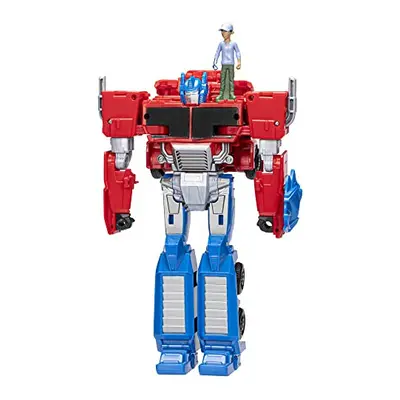 Transformers Toys EarthSpark Spin Changer Optimus Prime 8-Inch Action