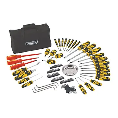 03992 Screwdriver Set with Case, Yellow (100 Piece), Household Tool Kit for Home and Garage