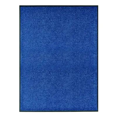 vidaXL Doormat Washable Blue Home Garden Barrier Entrance Rug for Front Door