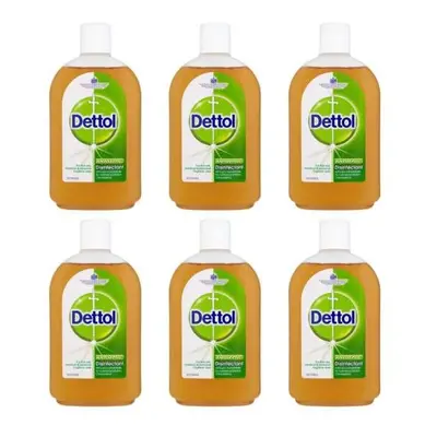 Dettol Antiseptic Disinfectant Liquid 750ml (Pack of 6)