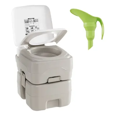 Portable Toilet L Waste Tank Compact Travel RV Toilet w/ Flush Pump