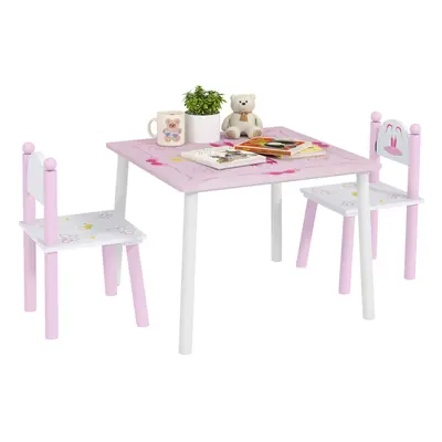 AIYAPLAY Princess Design Toddler Table and Chairs Set, for Playroom