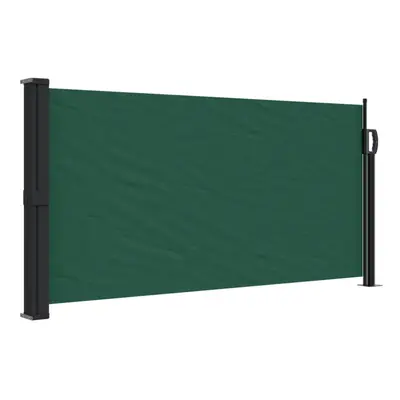 (dark green, x cm) vidaXL Retractable Side Awning Outdoor Privacy Screen Balcony Sunshade Shelte