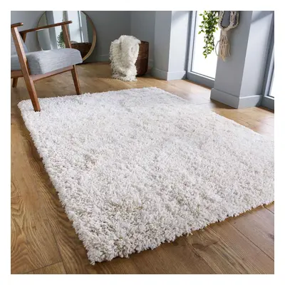 (Cream, x cm) Fluffy Plain SHAGGY Rugs Thick 5cm Shag Pile Small Big Large Living Room Rug Bedro