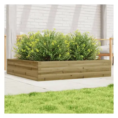 vidaXL Garden Planter 110x110x23 cm Impregnated Wood Pine