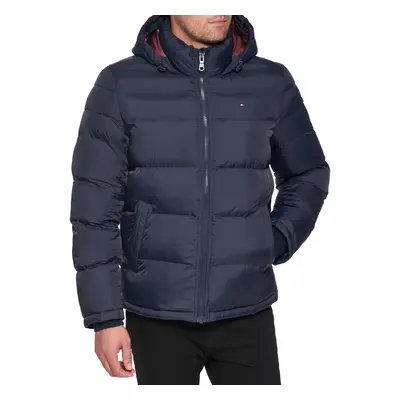 Tommy Hilfiger Mens Hooded Puffer Jacket Midnight XX-Large