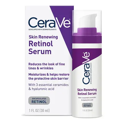 (purple) Cerave Resurfacing Skin Renewing Retinol Hydrating Hyaluronic Acid Serum 30ml