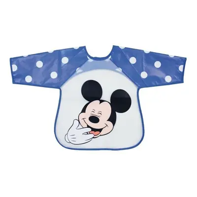 MICKEY Bib Apron 2nd Age `` is for Mouse '' with Velcro - Blue Mickey - x cm - Disney Baby