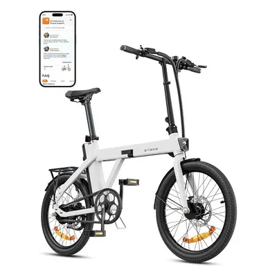 (White) ENGWE P20 Electric Bike 36V 9.6Ah 250W Motor