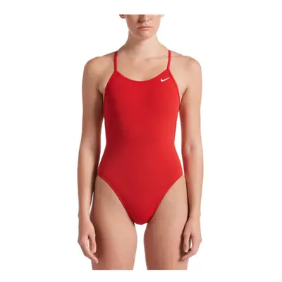 Nike Hydrastrong Solid Lace Up Tie Back One Piece (36 University Red)