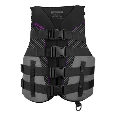 O'Neill Women's SuperLite USCG Life Vest Black/Smoke/Black/UV X-Large