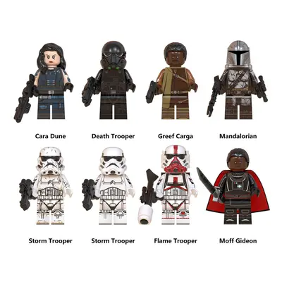 8Pcs/Set The Mandalorian Building Block Toys Soldiers Warrior Action Minifigure Model Toy