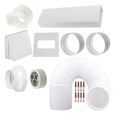 UNIVERSAL Exterior Wall Venting Kit & Extension Hose for Vented Cooker Hood Air Conditioning Tum