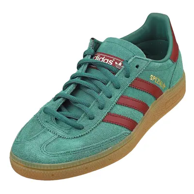 (3.5) adidas Handball Spezial Mens Fashion Trainers in Green Red